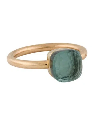Pre-owned Pomellato 18k Topaz Nudo Petit Cocktail Ring In Multi