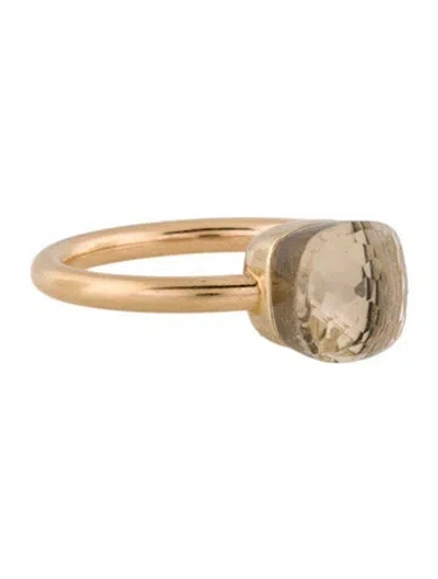 Pre-owned Pomellato 18k Topaz Nudo Petit Ring In Multi