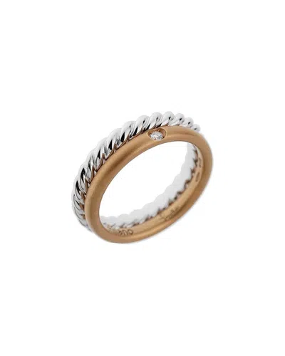 POMELLATO POMELLATO 18K TWO-TONE 0.03 CT. TW. DIAMOND RING (AUTHENTIC PRE-LOVED)