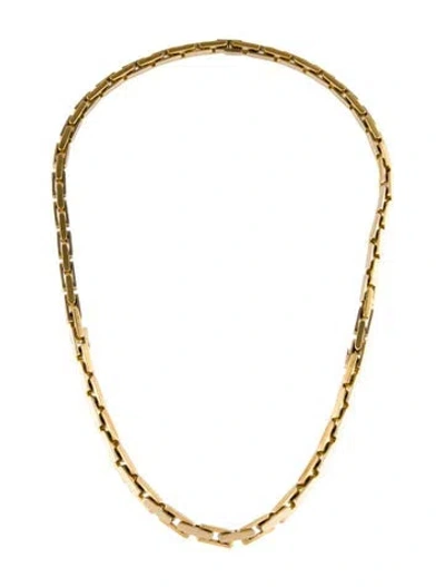 Pre-owned Pomellato 18k Two-tone Convertible Link Necklace, 23.25" In Multi