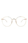 Pomellato 52mm Round Optical Glasses In Gold Transparent