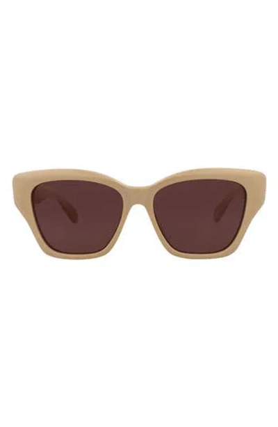 Pomellato 53mm Novelty Square Sunglasses In Nude Violet