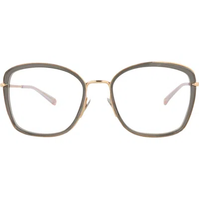Pomellato 53mm Square Optical Glasses In Grey/ Gold