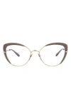 Pomellato 54mm Cat Eye Optical Glasses In Multi