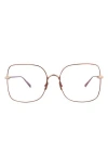 Pomellato 57mm Square Optical Glasses In Brown/brown