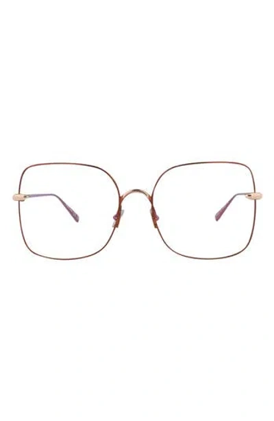 Pomellato 57mm Square Optical Glasses In Purple