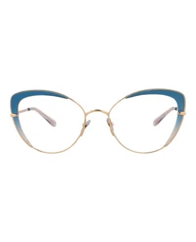 Pomellato Cat Eye-frame Metal Optical Frames In Blue
