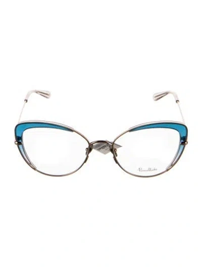 Pre-owned Pomellato Cat-eye Eyeglasses In Blue