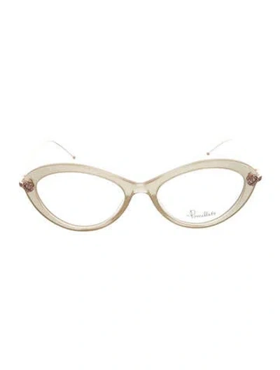 Pre-owned Pomellato Cat-eye Eyeglasses In Gold