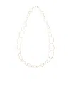 Pomellato Rose Gold Hoop Chain Necklace In White