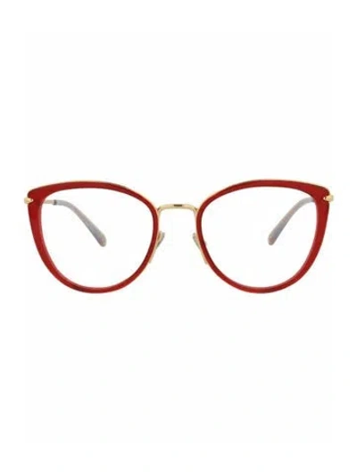 Pre-owned Pomellato Colorblock Pattern Eyeglasses W/ Tags In Red