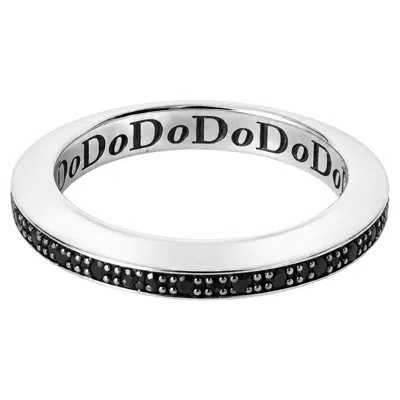 Pre-owned Pomellato Dodo By  Disk Ring Sterling Silver With Back Diamonds In Multiple