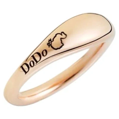 Pre-owned Pomellato Dodo By  Promise Ring 9kt Rose Gold In Red