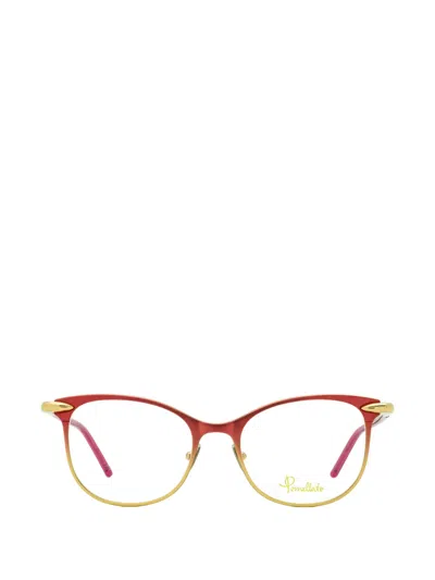 Pomellato Eyewear Iconic Pomellato Griffe Cat-eye Glasses In Red