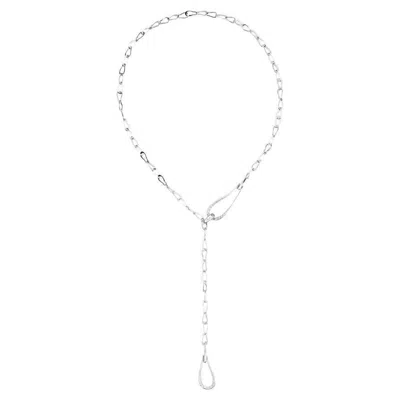Pre-owned Pomellato Fantina 18k White Gold Diamond Necklace, 60cm