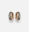 Pomellato Iconica 18kt Rose Gold Earrings With Blue Topaz In Blue