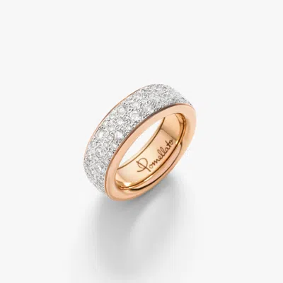 Pomellato Iconica 18kt Rose Gold Ring With Diamonds