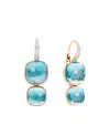 Pomellato Logo Earring In Blue