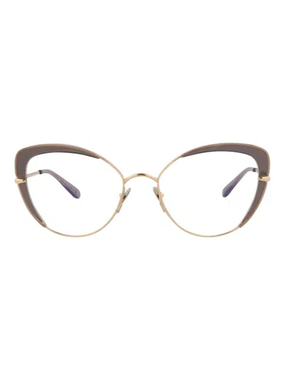 Pomellato Metal Cat Eye Optical Frames For Women In Gray