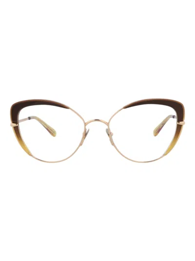 Pomellato Metal Cat Eye Women's Optical Frames In Transparent
