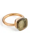 Pomellato Mixed Gold And Prasiolite Nudo Maxi Ring In Green