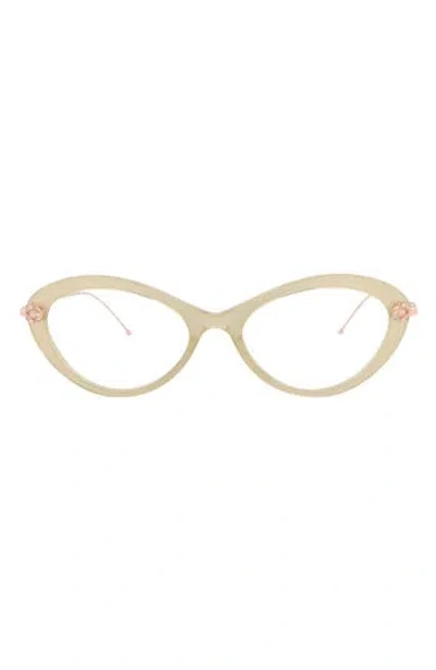 Pomellato Novelty 52mm Oval Optical Glasses In Neutral