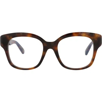 Pomellato Novelty 52mm Square Optical Glasses In Havana Havana Transparent