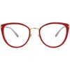 Pomellato Novelty 54mm Cat Eye Optical Glasses In Red Gold