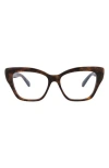 Pomellato Novelty 54mm Square Optical Glasses In Havana Havana Transparent