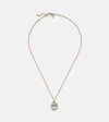 Pomellato Nudo 18kt Gold Necklace With Prasiolite And Diamonds In Green