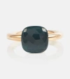 POMELLATO NUDO 18KT GOLD RING WITH LONDON BLUE TOPAZ