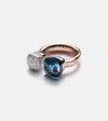 Pomellato Nudo 18kt Gold Ring With Topaz And Diamonds In Gold