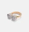 Pomellato Nudo 18kt Rose And White Gold Ring With Diamonds In Gold