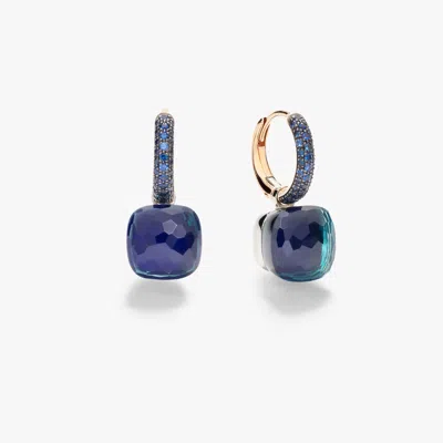 Pomellato Nudo Classic Earrings In Blue
