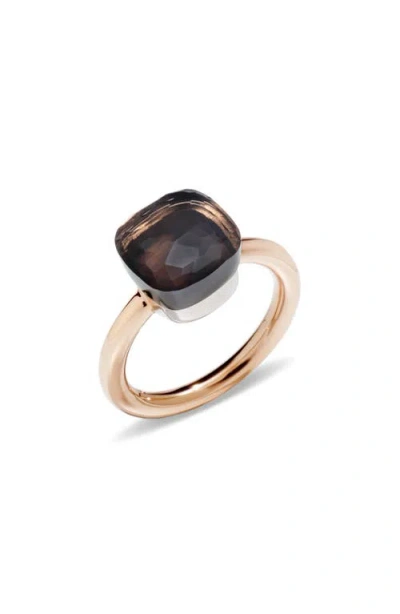 Pomellato Nudo Classic Smoky Quartz Ring In Gold