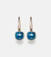 Pomellato Nudo Mini 18kt Rose Gold Earrings With Topazes
