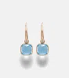 Pomellato Nudo Mini 18kt Rose Gold Earrings With Topazes
