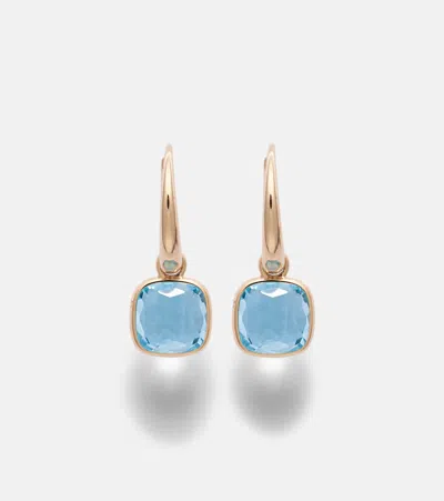 Pomellato Nudo Mini 18kt Rose Gold Earrings With Topazes