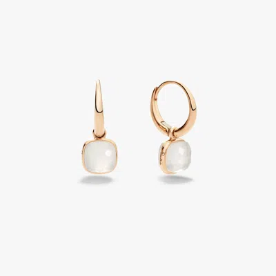 Pomellato Nudo 18-karat Rose Gold Quartz Earrings