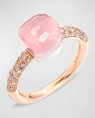 Pomellato Nudo Pink Doublet Petite Ring