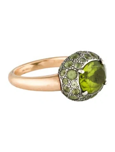 Pre-owned Pomellato Peridot Tabou Ring In Multi