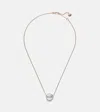Pomellato Pom Pom Dot 18kt Rose Gold Pendant Necklace With Mother-of-pearl And Diamonds In Gold