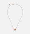 Pomellato Pom Pom Dot 18kt Rose Gold Pendant Necklace With Turquoise And Diamonds