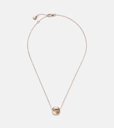 Pomellato Pom Pom Dot 18kt Rose Gold Pendant Necklace With Turquoise And Diamonds