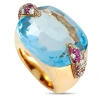 POMELLATO PRE-OWNED POMELLATO PIN UP 18K YELLOW GOLD TOPAZ AND MULTI GEM COCKTAIL RING