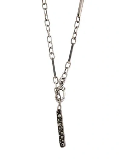 Pre-owned Pomellato Pyrite 67 Bar Pendant Necklace, 40.75" In Multicolor