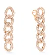 Pomellato Rose Gold And Diamond Catene Earrings In Rose Gold