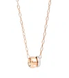 Pomellato Rose Gold And Diamond Iconica Necklace In Rose Gold