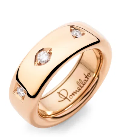 Pomellato Rose Gold And Diamond Iconica Ring