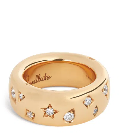 Pomellato Rose Gold And Diamond Iconica Ring In White